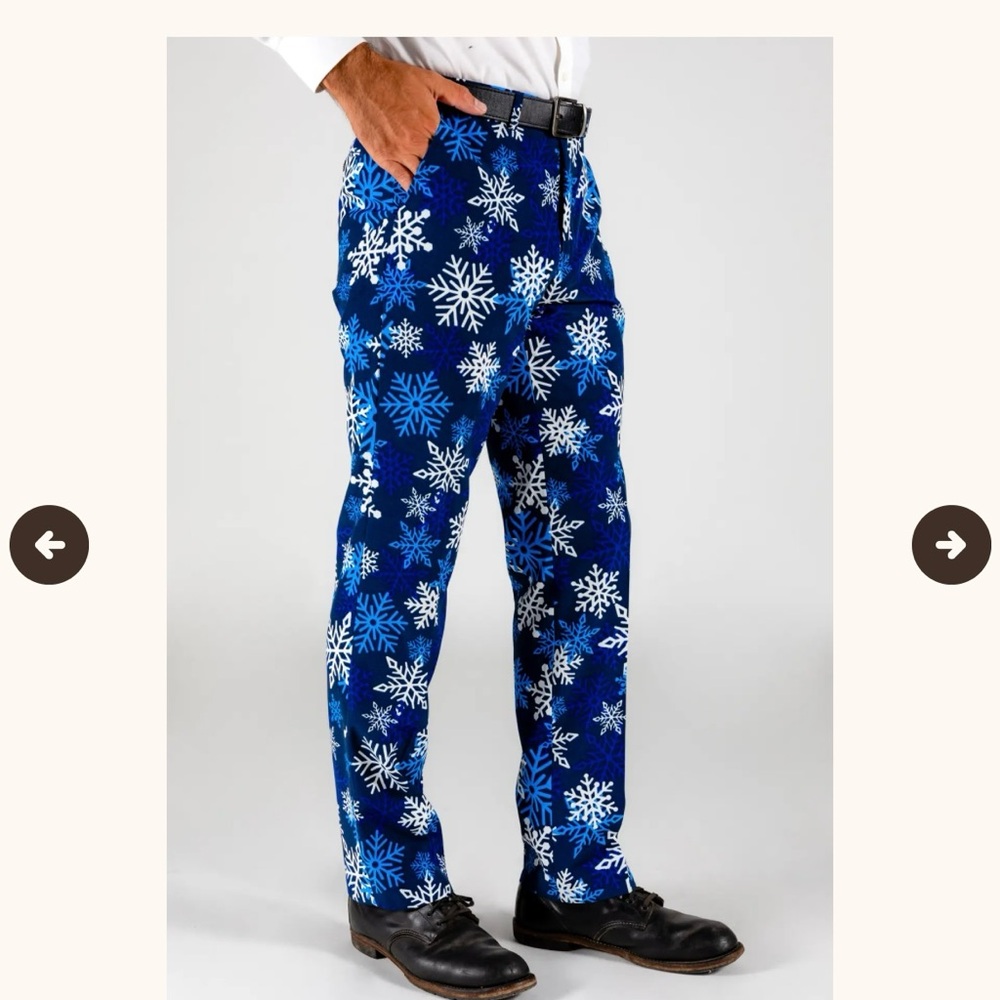 Shinesty The Young Frosty Ugly Christmas Sweater Pants‎ size 33